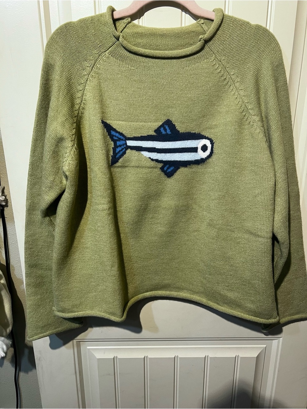 Aerie Green Fish-Graphic Sweater - Women - Picture 2 of 4